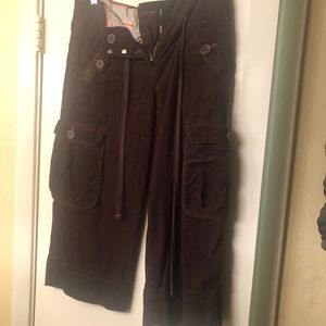 Corduroy Cropped Pants